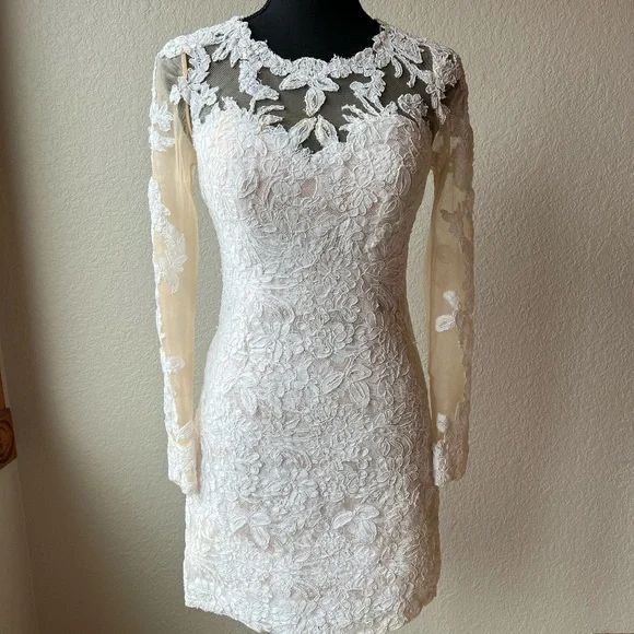 lace dress kids Summer Wedding Flower Girls Dress Size 12 / Ivory